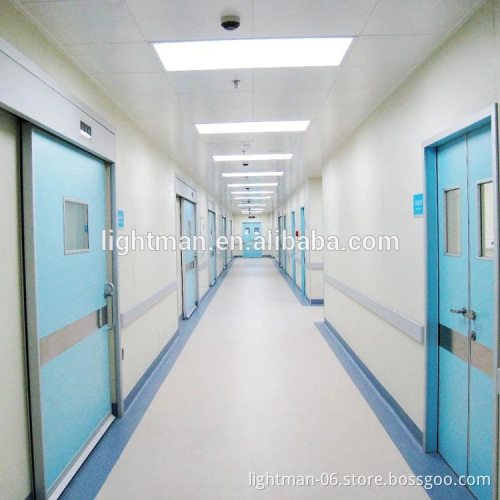 Suspended Ceiling Recessed LED Panel Light White Silver Frame 4x2